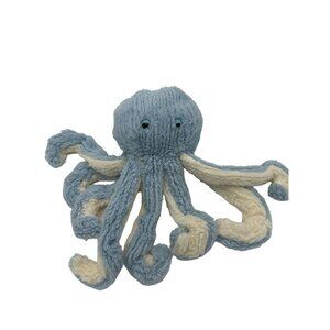 Manhattan‎ Toy Company Octopus Plush Stuffed Animal Toy Ribbed Blue Sleepy